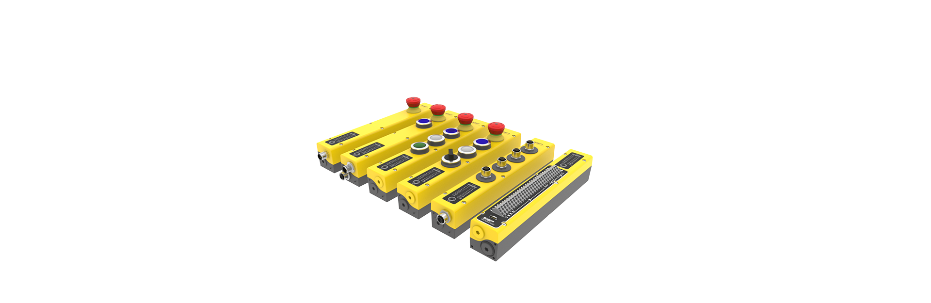 Start - Push button box, Safety buttons